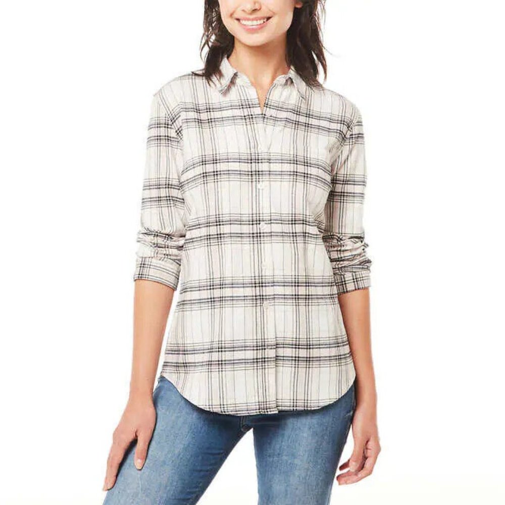NWoT Weatherproof Vintage Womens Long Sleeve Flannel Button Up Size M $80 HH498